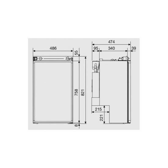 campervan fridge dimensions